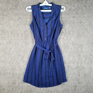 Apt. Zierliches Damen-Shirtkleid Größe XS blau neu mit Etikett Streifen ärmellos Knopf Freizeit  - Bild 1 von 9