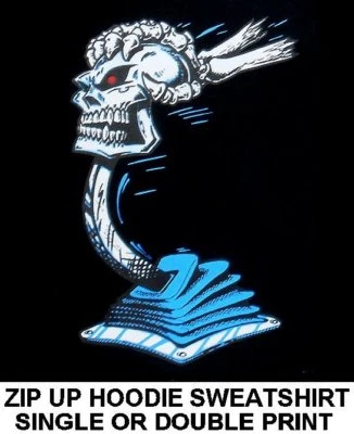 OLD SCHOOL MUSCLE HOT ROD OUTLAW COCHE DE CARRERAS CALAVERA CAMBIO CREMALLERA SUDADERA CON CAPUCHA 25 Foto 1 de 4
