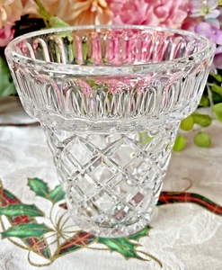 Waterford MARQUIS Crystal Diamond Cut Flower Pot Vase MINT - Picture 1 of 3