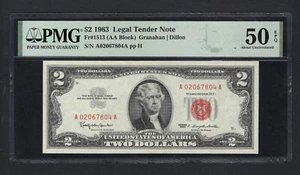 United States-Legal Tender Note 2 Dollars 1963 Fr#1513 (AA Block) AUNC - Picture 1 of 2