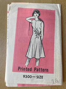 Printed Pattern Complete Sewing Pattern Misses Dress Size 16 - Picture 1 of 2