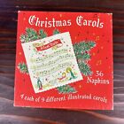 Vintage 1950s E ERRETT SMITH NY Pasadena Christmas Carol Paper Napkins Full Box