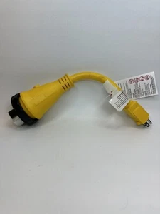 Kohree 15Amp/M to 50Amp/F RV Power Cord Plug Adapter Dogbone HD Twist Lock / LED - Picture 1 of 4