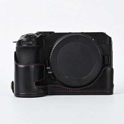 Media funda de cuero para cámara Nikon Z30 / Z50 / Z50 II empuñadura con correa Foto 1 de 2