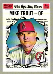 Topps Heritage # 357 2019 Mike Trout-Los Angeles Angels - Imagen 1 de 2