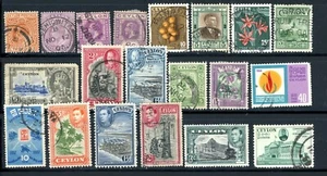 Ceylon Great Selection of 20 Used Stamps - Nice               (122-C202) - Picture 1 of 1