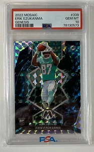 2022 Erik Ezukanma Mosaic Genesis PSA 10 #336 LOW POP 3 - Picture 1 of 2