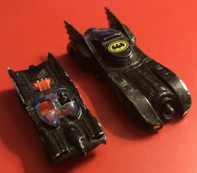 Corgi Juniors DC Comics Batmobile 1976 & ERTL 1989 Batman Die Cast Car Lot - Image 1 of 4