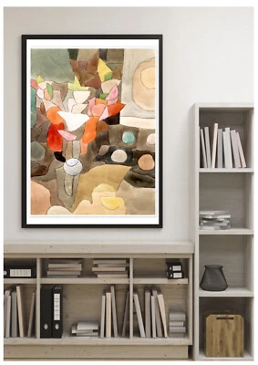 Gladiolus Still Life Retro Paul Klee Vintage  Poster Print Décor Art Picture A4 - Image 1 of 2