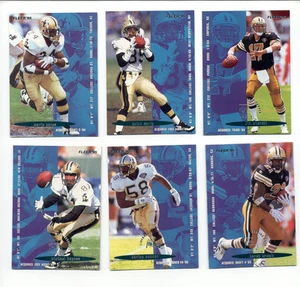1995 Fleer New Orleans Saints Set JIM EVERETT WILLIAM ROAF WAYNE MARTIN BATES - Picture 1 of 1
