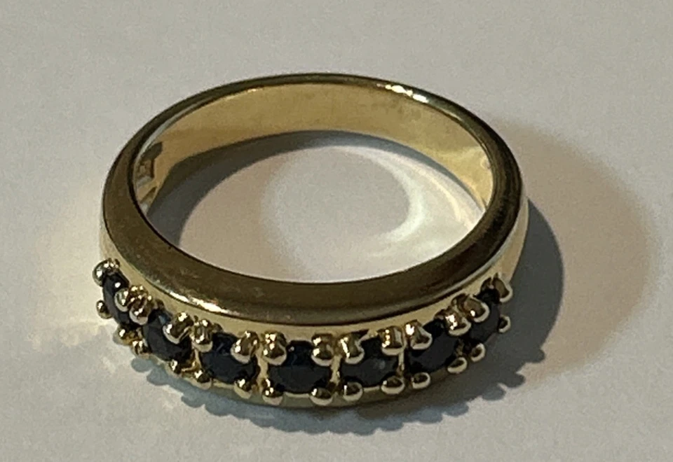 Anillo ROSS SIMONS Oro sobre Plata de Ley 925 Piedras Preciosas Talla 7 Foto 1 de 4