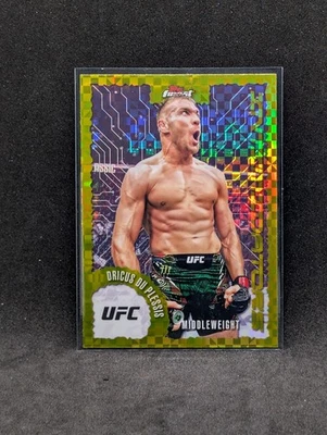 2025 Topps Finest UFC Dricus Du Plessis Intimidators Checkerboard Refractor - Image 1 of 2