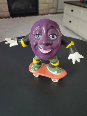 Figura vintage de cerámica de pasas de California pintada a mano años 80 rara coleccionable Foto 1 de 4