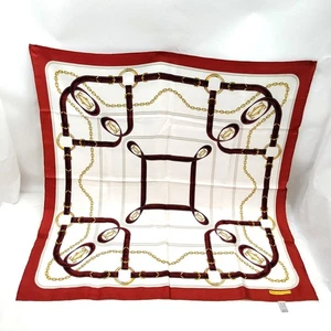 KEIN TARIFF Cartier Schal Weiß Seide100 Bordeaux Seide100 4753884 - Bild 1 von 10