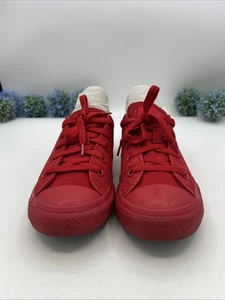 Converse All Star Chuck Taylor Youth Kid Size 2 Red Print Canvas Low Top Shoes - Picture 1 of 10