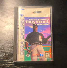 Acclaim Frank Thomas Big Hurt Baseball Sega Saturn 1996 Manual NO GAME