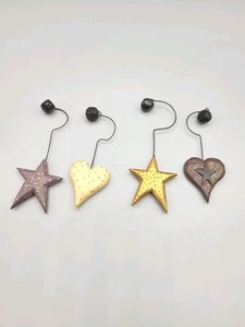 Williraye Studio Set Of 4 Star And Heart Ornaments 4" - Picture 1 of 3