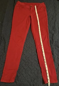 Maurices Größe M Damen Jegging Reg Stretch Denim Skinny Jeans Rot - Bild 1 von 5