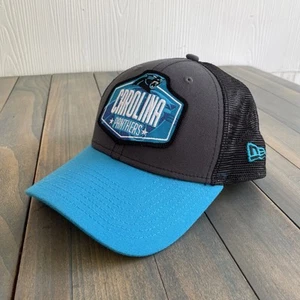 Carolina Panthers NFL New Era 9Forty Draft Patch Mesh Snapback Trucker Hat (H8) - Picture 1 of 9