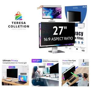Computer Privacy Screen 27 Inch for 16:9 Widescreen Monitor, Removable 27inch... - Picture 1 of 7