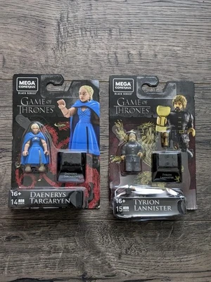 Lot Of 2 Mega Construx Game Of Thrones Black Series | Tyrion | Daenerys | - Image 1 of 3
