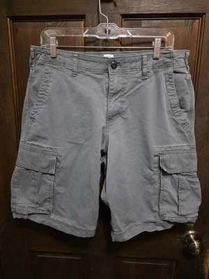 GAP Men's Cargo Shorts Size 34 Gray Lived-In Relaxed Fit Cotton Rugged  - Image 1 of 4