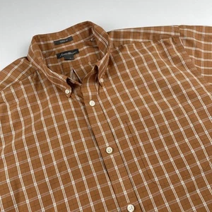 Eddie Bauer Button Up Hemd Herren L Kurzarm kariert Baumwollmischung leicht - Bild 1 von 8