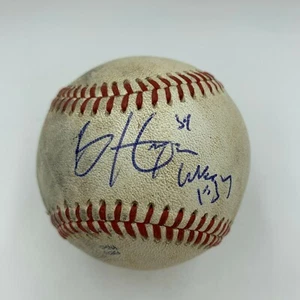 Historic Bryce Harper MLB Debut 10-20-2010 Signed Game Used Baseball JSA COA - Picture 1 of 8