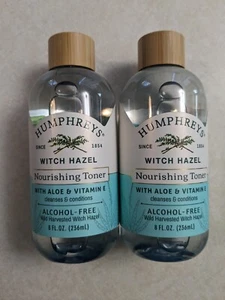 2  X  Humphreys Witch Hazel Nourishing Toner 8 oz Alcohol Free - Picture 1 of 2