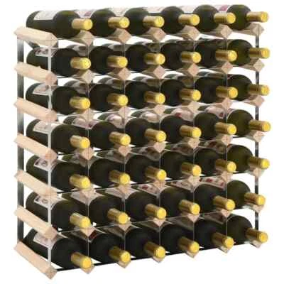 Wine Rack for 42 Bottles Solid Pinewood vidaXL - Image 1 of 4