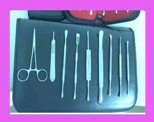 Set 9 Periostiali Ascensori Dentali Strumenti Chirurgici Acciaio Inox Tedesco - Foto 1 di 2