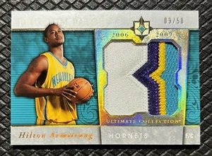 HILTON ARMSTRONG 2006-07 UD Ultimate Collection Jumbo Gold Patch Rookie /50 RC - Picture 1 of 2