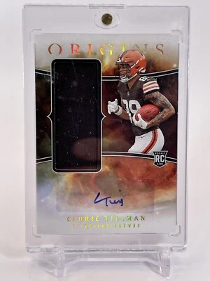 2023 Panini Origins #RJJA-CTI Cedric Tillman RPA RC Patch AUTO Cleveland Browns  - Image 1 of 4
