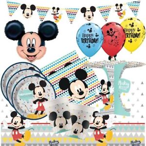 Mickey Mouse AWESOME Party Supplies Tableware, Balloons, Decorations, Napkins