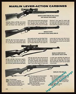 1985 MARLIN 336CS 336YS 336R 37SS Lever Action Carbine PRINT AD - Picture 1 of 1