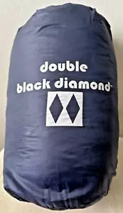 Double Black Diamond Packable 80% Down Throw 60”x70” Ultra Light Navy Blue EUC - Picture 1 of 5