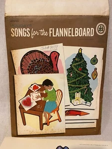 Vintage Songs for the FlannelBoard Holidays NOS Ephemera - Picture 1 of 3