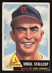 Virgil Stallcup 1953 Topps #180 St. Louis Cardinals VG-EX CR
