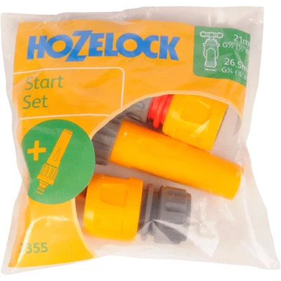 Hozelock 2355 Nozzle Spray Set With Tap Connector, Waterstop & Hose End Connecto - Image 1 of 2
