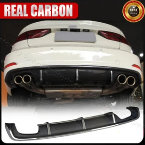 Alerón labial difusor parachoques trasero de fibra de carbono adecuado para Audi A3 sedán 8V 2014-2016 - Imagen 1 de 15