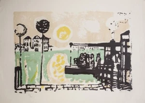 SAETTI Bruno (Bologna 1902 - 1984), Senza titolo. Litografia firmata - Bild 1 von 1