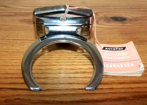 NOS Autoyre Fairfield MCM CHROME Wall-Mount Cup TUMBLER HOLDER, Vintage Bathroom - Picture 1 of 5