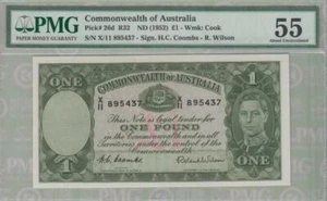 PMG 55 Commonwealth of Australia 1955 Banknote 1 Pound - Picture 1 of 2