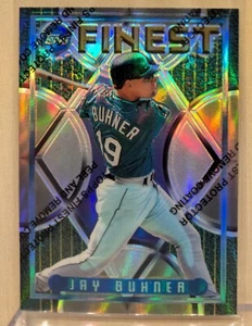 1995 Topps Finest REFRACTOR #105 Jay Buhner RARE ICONIC PARALLEL UNPEELED - Picture 1 of 2