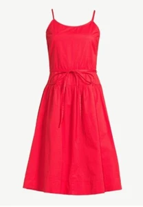 Free Assembly Women's Strappy Tiered Midi Dress Red Size Small - Picture 1 of 3