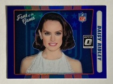 2016 Panini Donruss Optic Football Daisy Ridley Fans of the Game Blue Prizm /149