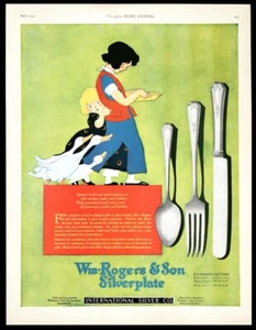 1923 Wm. ROGERS & Son Silverplate La France Pattern Flatware Poem AD - Picture 1 of 1