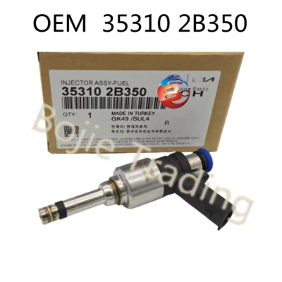 Inyector de combustible OEM 1,6 L Hyundai Elantra (GT) Kona Sonata i45 Veloster #353102B350 Foto 1 de 3