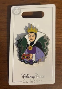 Disney Parks Villains Snow White Evil Queen Holding Heart Box Pin Trading NWT - Picture 1 of 3