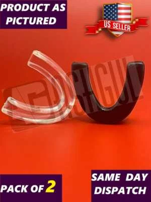ASHGUL 2PCS STRESS GUARD Mouth Teeth Tooth Grinding Clenching Bruxism Night Sleep Guard